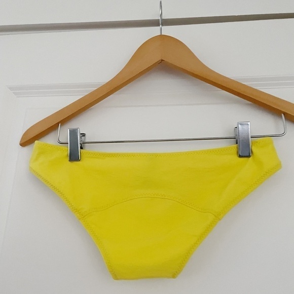 Lisa Marie Fernandez Imaan Ruffled Stretch Crepe Bikini Yellow - Picture 8 of 11